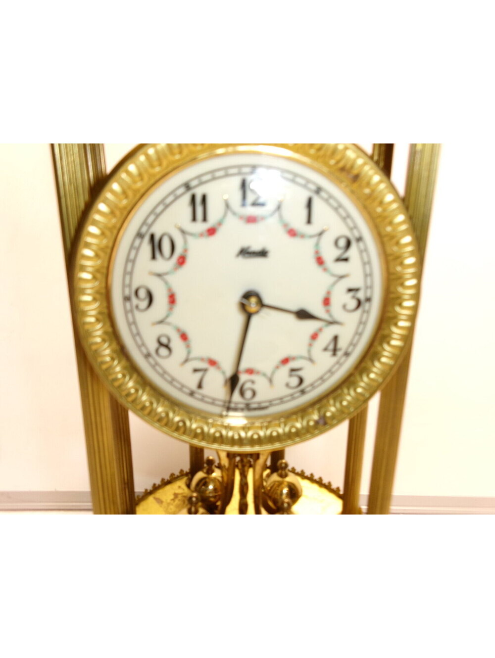 Vintage Hermle Anniversary/Torsion Clock with Glass Dome